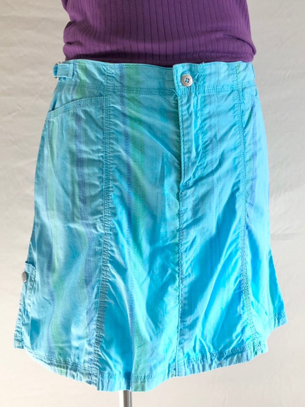Fresh Produce "Cruiser" Aqua Blue Pickleball Skort Size S